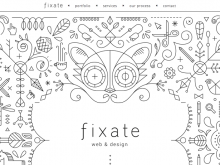 Good inspiration web design of the day：『Fixate』