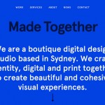 Good inspiration web design of the day：『Made Together』