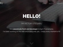 Good inspiration web design of the day：『VICTOR STEGARU』