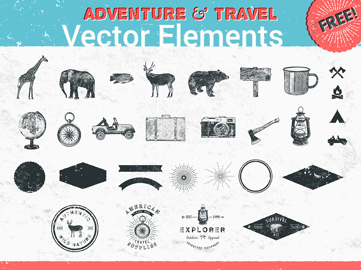 adventure-travel-vector-elements