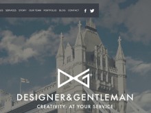 Good inspiration web design of the day：『DESIGNER & GENTLEMAN』