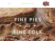 Good inspiration web design of the day：『EMPORIUM PIES』