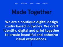 Good inspiration web design of the day：『Made Together』