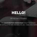 Good inspiration web design of the day：『VICTOR STEGARU』