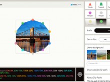 CSS3:clip-path:polygon用ジェネレーター「Clippy」が便利