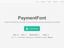 クレジットの記載に便利なアイコンフォント『PaymentFont』でECサイトをおしゃれに飾る